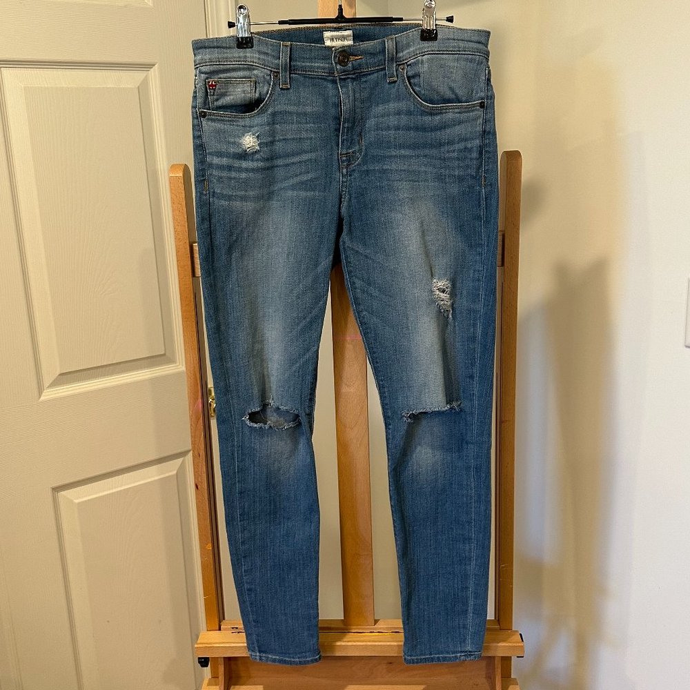 Hudson Jeans Size 29 Distressed Krista Ankle Super Skinny